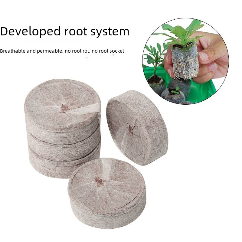 Direct sales 3cm-5cm seedling block nutrition block compressed soil domestic Jiefei matrix block seeding seedling vegetable melon and fruit