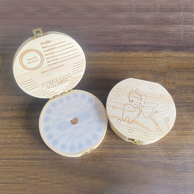 Children's nipple box baby fetal hair collection nipple storage commemorative box boys and girls baby clothes tooth storage commemorative box