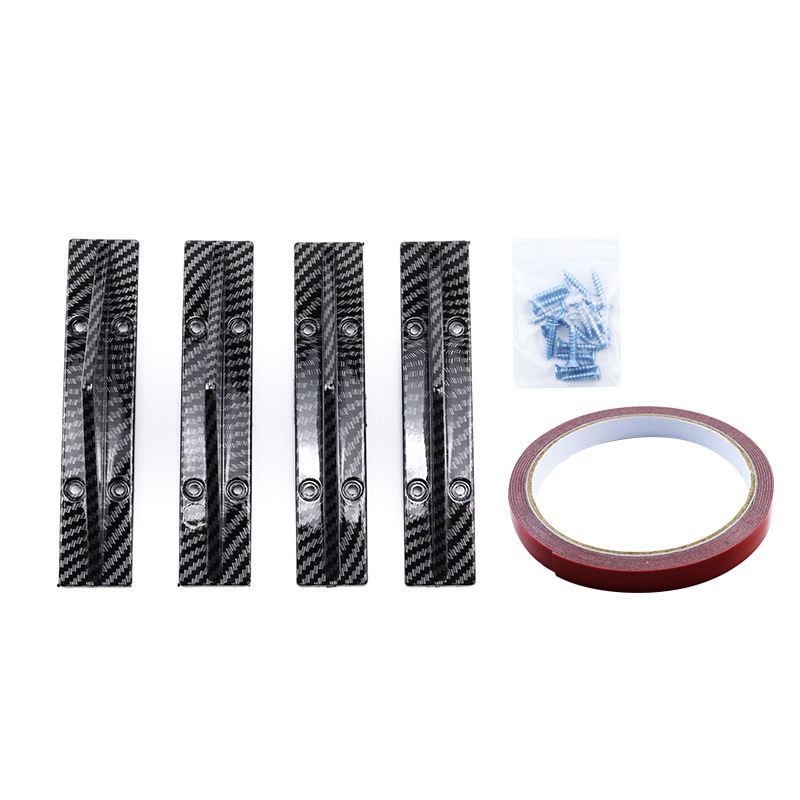 Automobile Universal triangular rear spoiler carbon fiber pattern chassis spoiler rear lip small surround rear spoiler trim