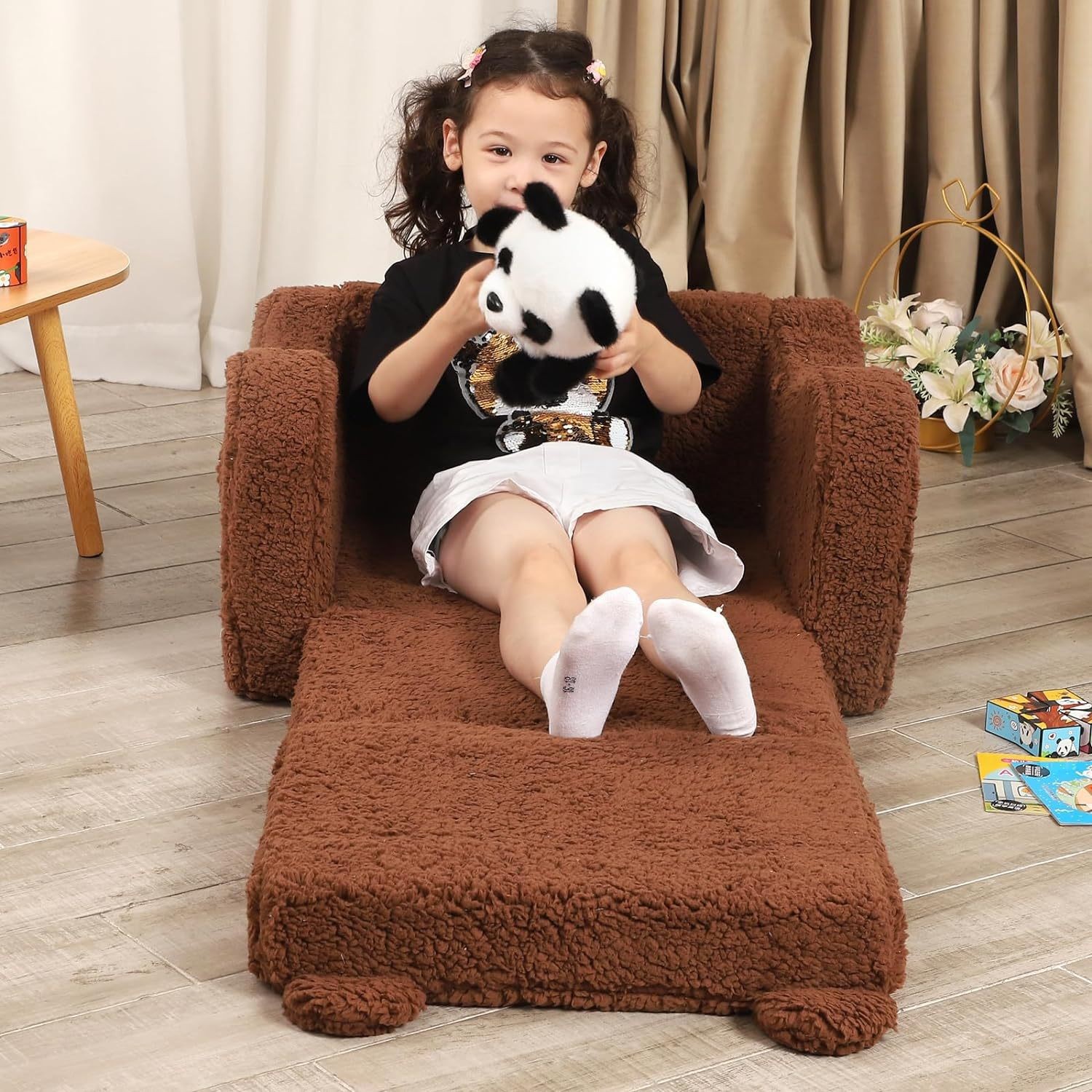 New embroidery children's small sofa cotton wool baby chair cross-border wholesale vacuum compression roll manufacturers wholesale