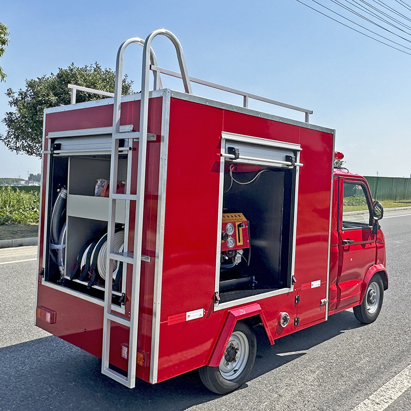 Manufacturer Customized Small Electric Fire Truck Water Tank Water Supply Fire Fighting Rescue Urban Street Emergency Electric Fire Truck
