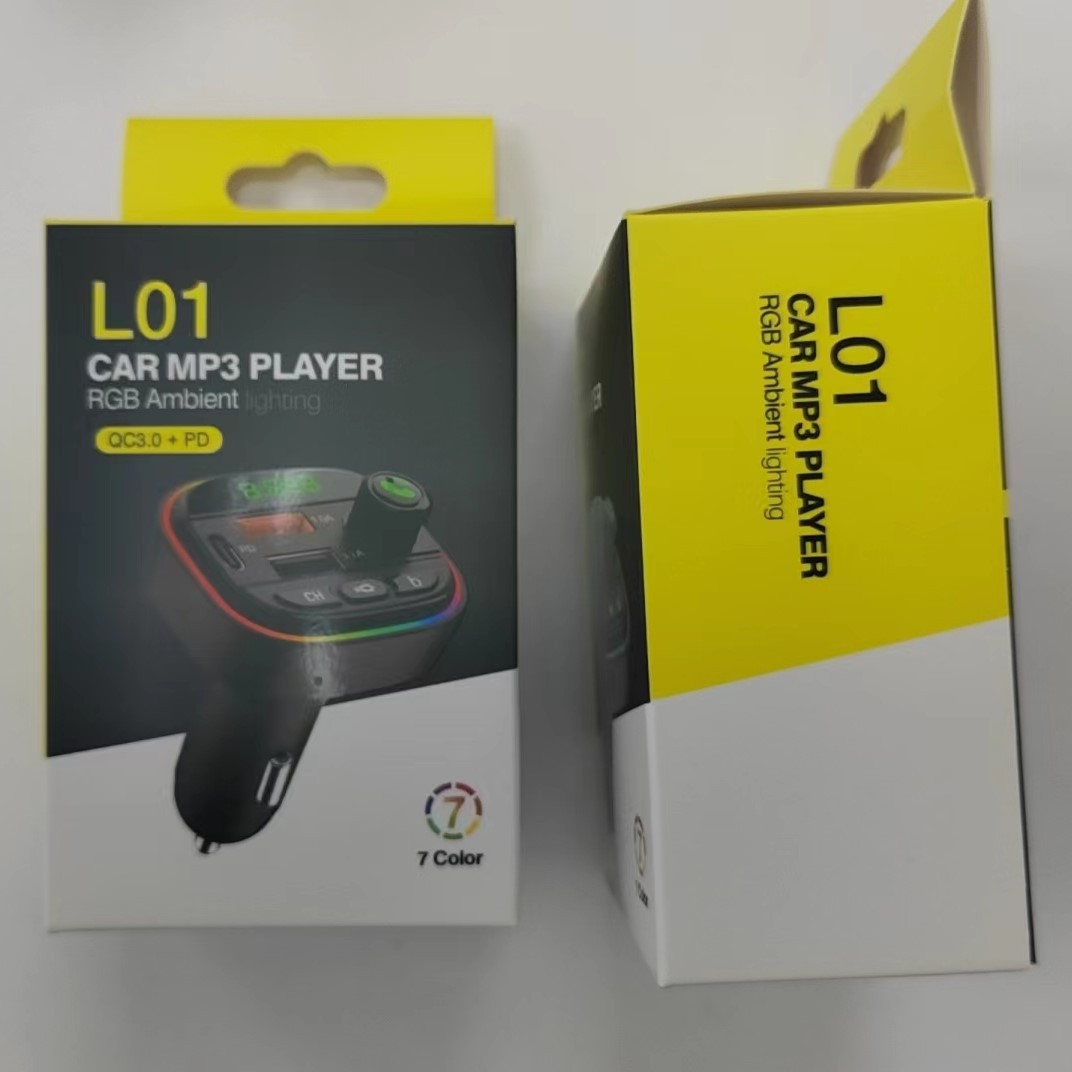 Factory Direct sales L01 car Bluetooth receiver hands-free FM transmitter multi-function dual USB charger cigarette lighter