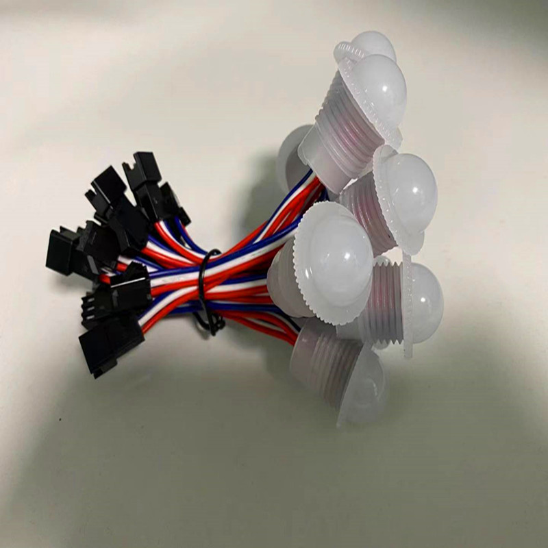 Led Point Light Source Carousel Mushroom Light Merry-Go-Round Children's Amusement Equipment Light Bumper Car 3cm Colorful Lamps