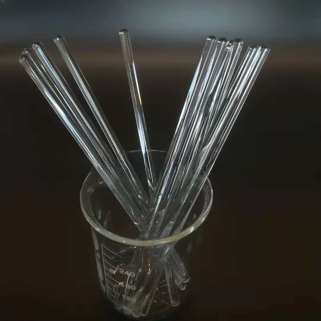 20CM high quality glass rod high quality baking head solid glass rod high temperature resistant glass stirring rod experimental instrument