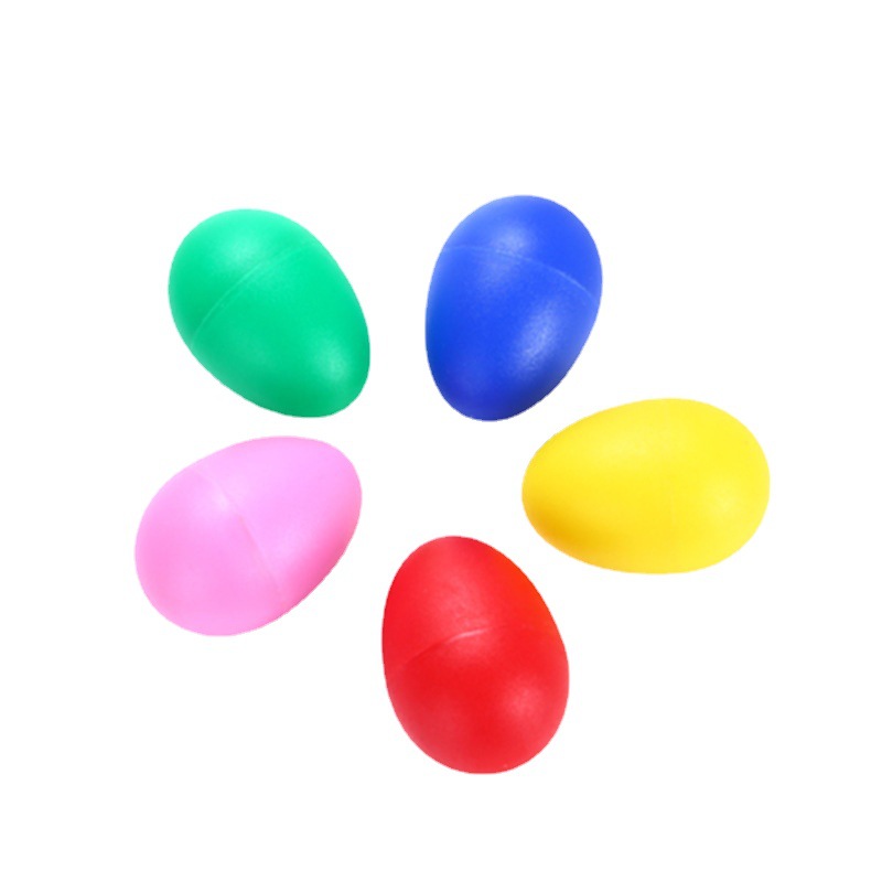 Оптовая продажа музыкального инструмента Орфа песчаный шар, маленький яицообразный песчаный шар для раннего обучения, пластиковый песчаный музыкальный инструмент для обучения