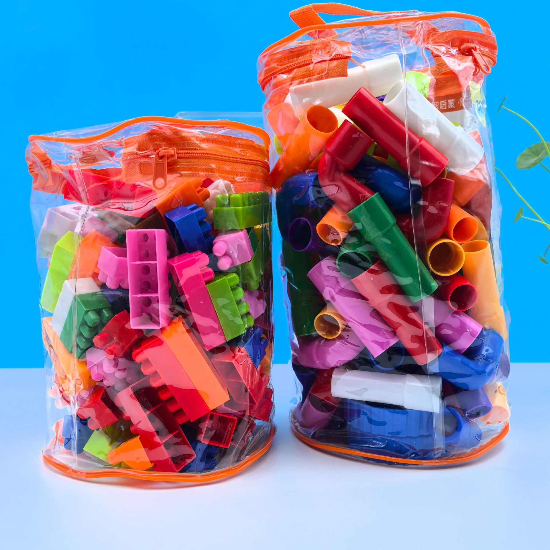 Детские трубочные строительные блоки игрушки большие частицы Баогао собранные образовательные игрушки для раннего обучения оптом