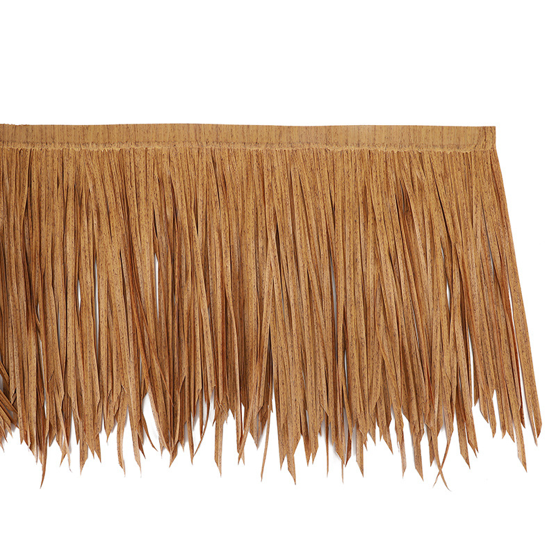 in stock Hot Melt Simulation Thatch PE Thatch Plastic Thatch Flame Retardant Fireproof False Straw Scenic Spot Roof Decorative Thatch