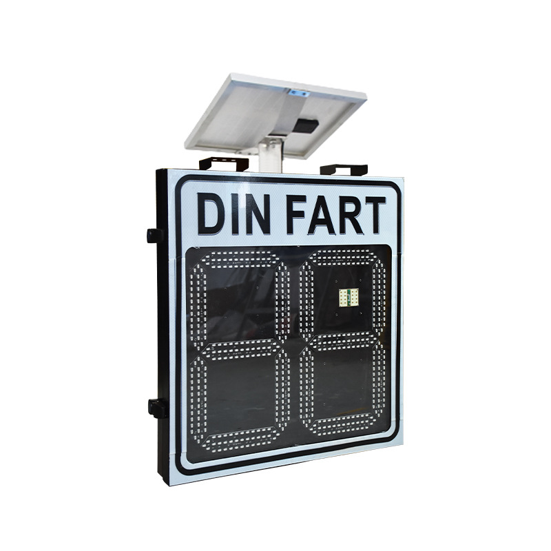 Factory Direct Sales Aluminum Shell Solar Radar Speedometer Road Radar Speed Screen Multi-Function Mobile Speed Sign