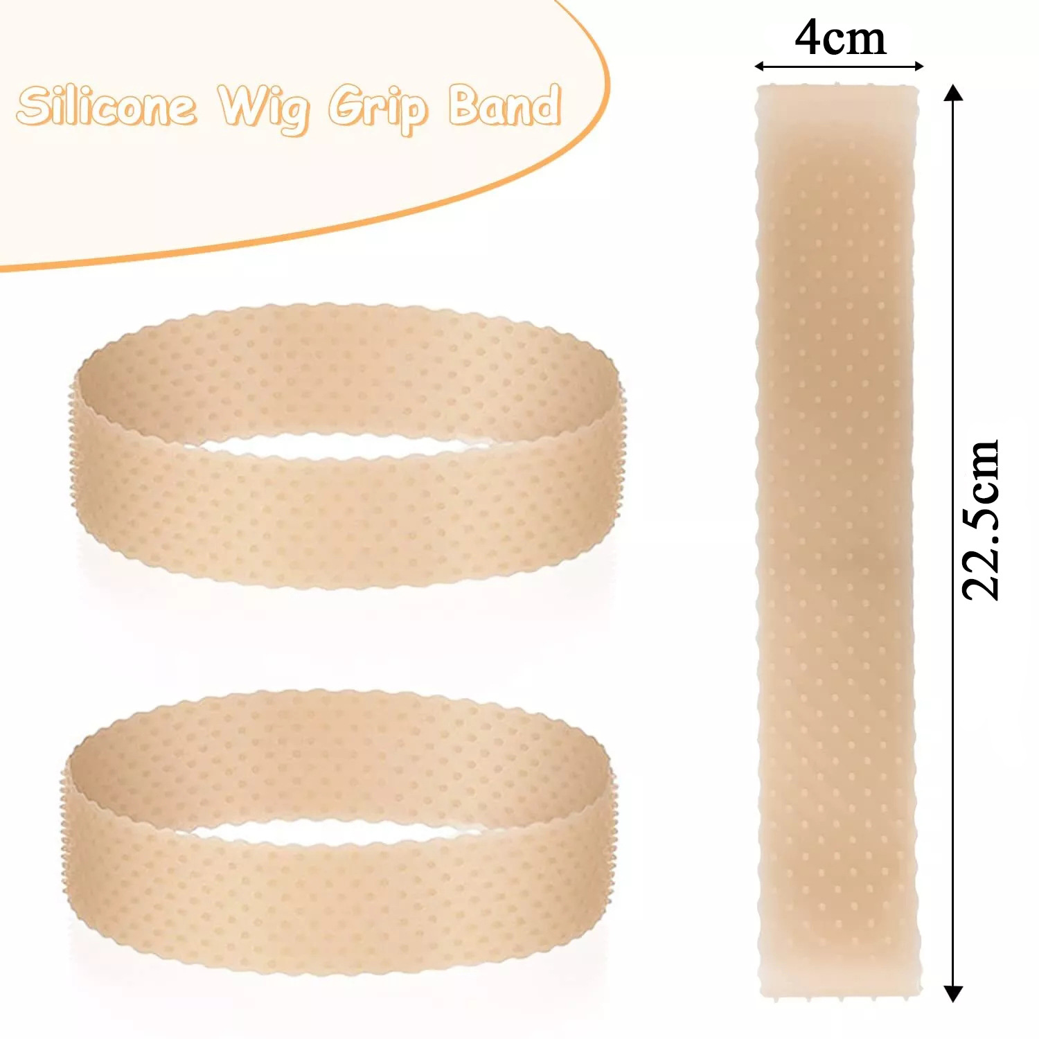 Cross-border Explosive Silicone Wig Headband Non-slip Silicone Sports Hair Band Anti-sweat Band SiliconeWigBand
