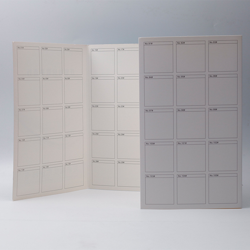 Wholesale Customized Textile Fabric Booklet Blank Spot Color Card Clothing Fabric Color Card Sample Booklet Cloth Card Multi-Fold