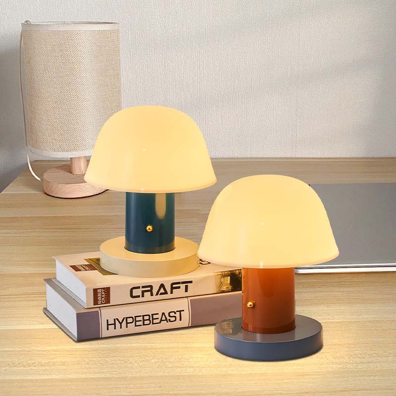 Danish Setagojh27 Mushroom Rechargeable Table Lamp Scandinavian Charging Decoration Dimmable Portable Atmosphere Night Light