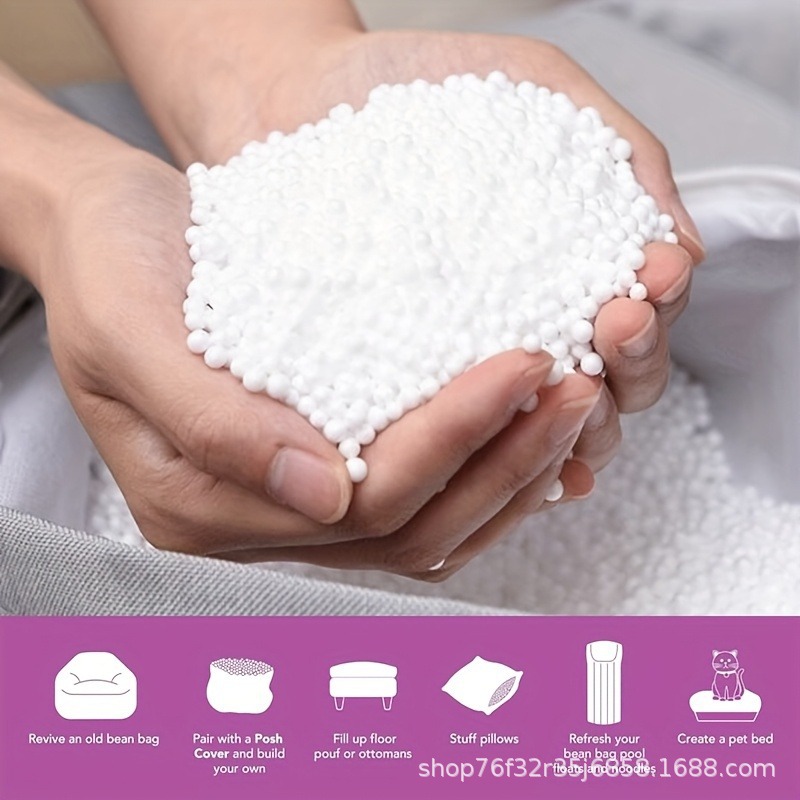 [Cross-Border Supply] Polystyrene Lazy Bean Bag Sofa Filled with Foam Particles Poly Dragon Foam Particles