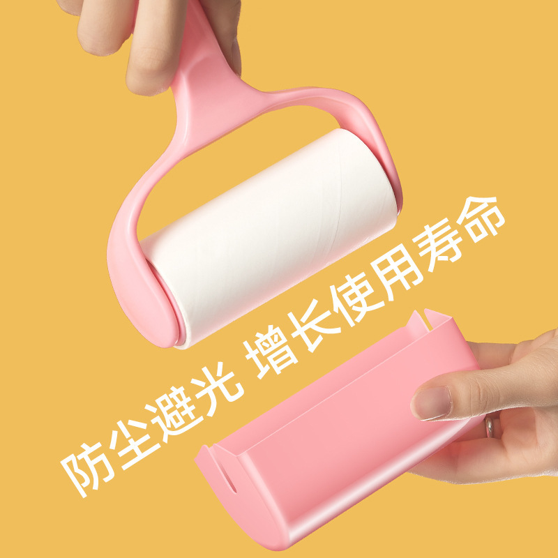 Tearable 10cm hair sticking device bed clothes hair removal brush roller hair sticking device roll paper portable hair sticking device wholesale