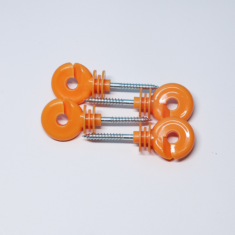 Spot Digital Fence Insulator Grid System Insulating Nail Self-Tapping Red Insulating Buckle Livestock Breeding Pasture