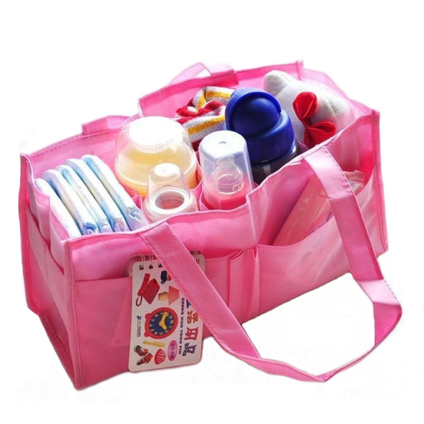 Portable Mommy Bag, Mommy Bag, Non-Woven Liner Bag, Multifunctional 7-Compartment Separated Mommy Bag, Mother and Baby Supplies Wholesale