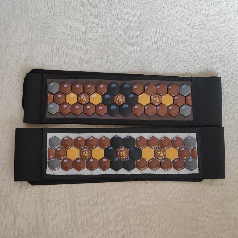 Tourmaline Elastic Belt Support Belt Qingdao Genuine Germanium Stone Belt 108*10cm Color Matching Waist and Abdomen Protective Belt