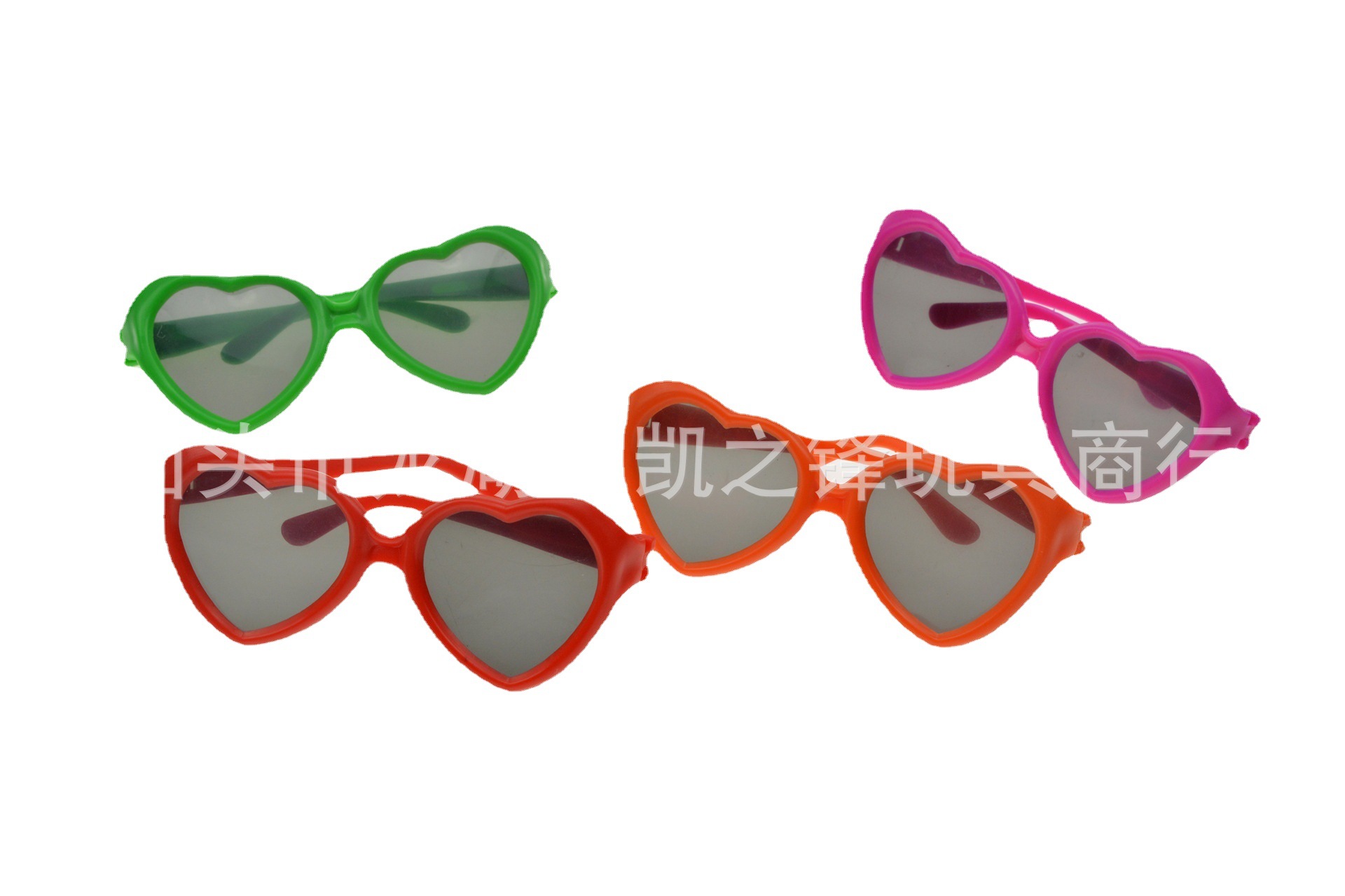 Cross-border Valentine's Day Children's Plastic Glasses Peach Heart Shape Sunglasses Holiday Party Sunglasses Small Toys