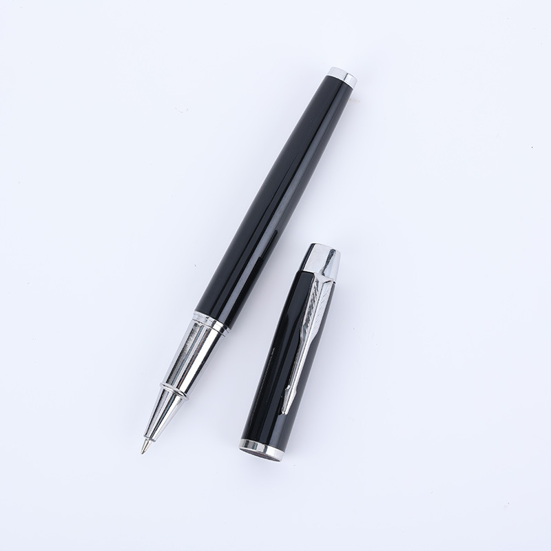 Business sign pen metal rod neutral pen water pen ball pen gift pen support lettering custom logo