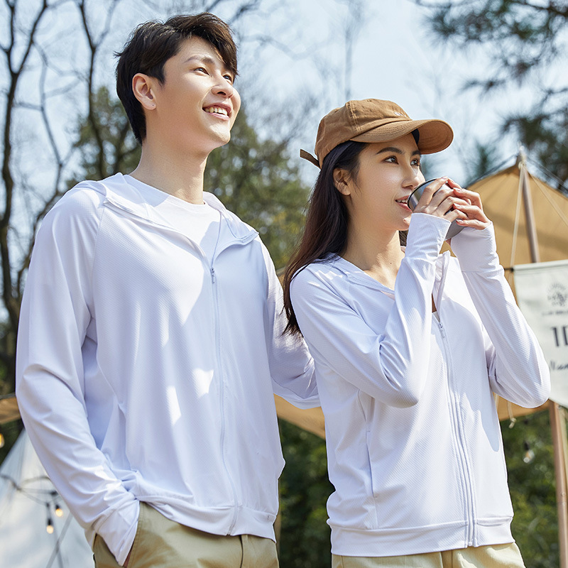 U_Ku's Same Original Yarn Sun Protection Clothing for Women in Summer, Cool Anti-Uv Knitted Sun Protection Clothing, Men's Skin Clothing Customization