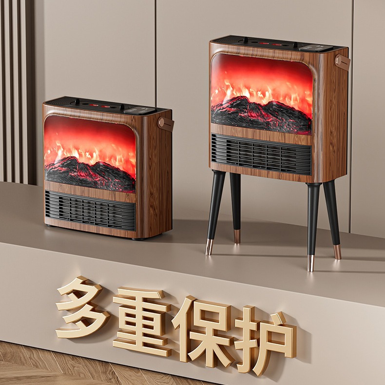 Simulated Flame Mountain Fireplace Heater Energy-Saving and Electricity-Saving Bedroom Home Heater Fast Heating Cross-Border 3D Wall-Mounted