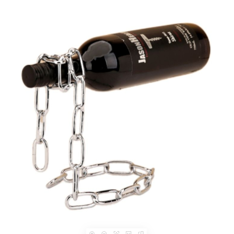 Chain Wine Rack magic chain wine rack creative personality simple European wine glass rack wine cabinet decoration ornaments