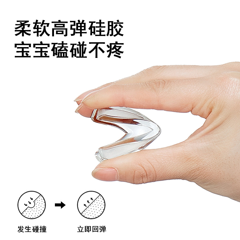 Children's Anti-collision Corner Transparent Anti-collision Anti-collision Corner Protector Coffee Table Furniture Soft Corner Window Table Soft Rubber Protective Cover