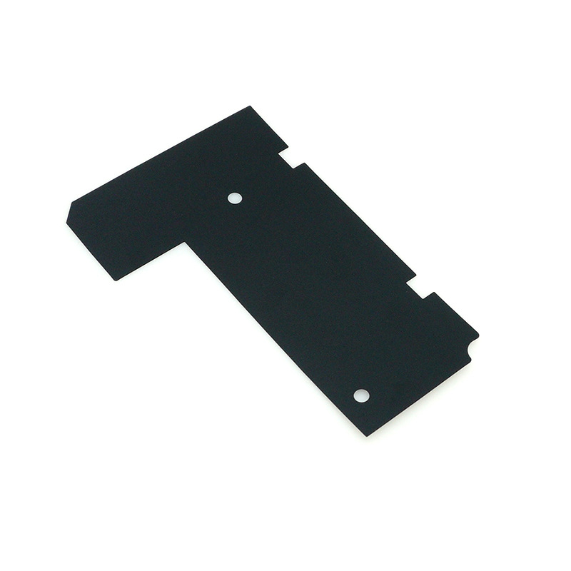 Factory black PC insulation sheet flame retardant, fireproof and high temperature resistant Mala battery insulation sheet customized processing