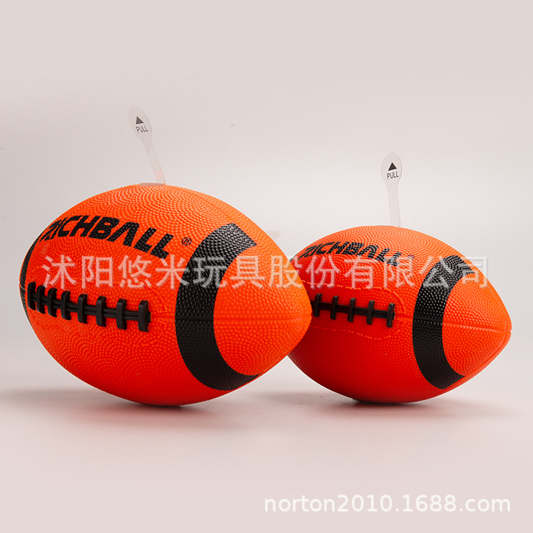 Novel Children's Toy Rubber Football LED Luminous No.6 American Football