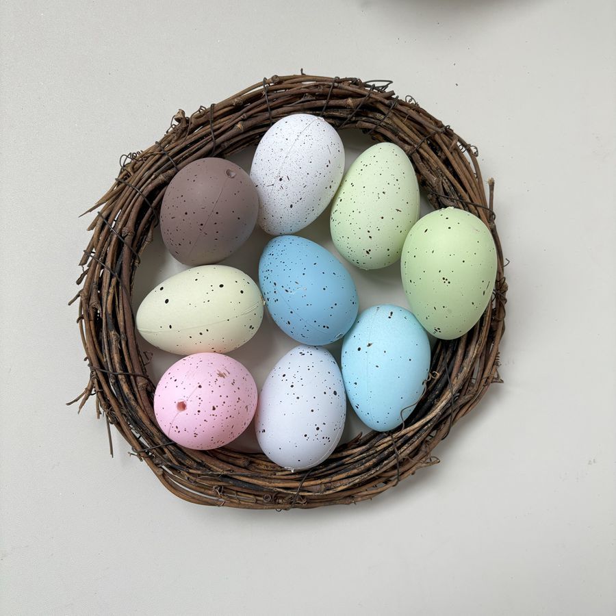 Amazon's New Spotted Easter Egg Chicken Colorfulful Decoration DIY Egg Garland Plastic Egg Pigeon Egg