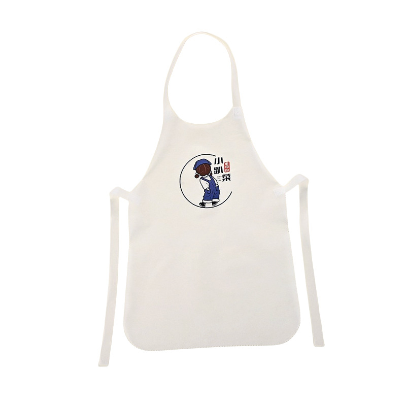 Manufacturer Custom Non-woven Disposable Advertising Apron Custom Hot Pot Barbecue Shop Adult Anti-fouling Apron