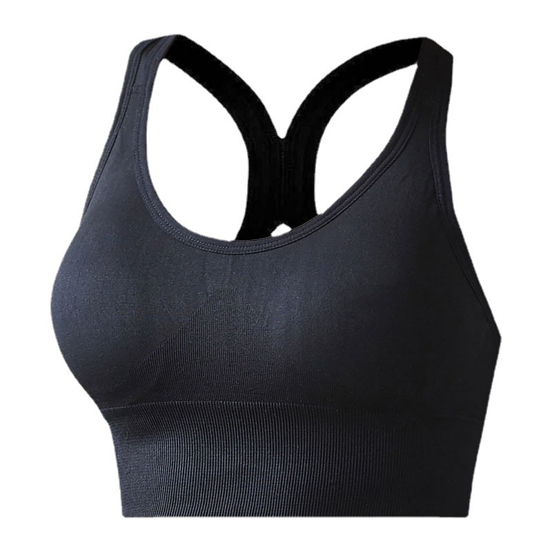 Cross-Border Large Size Shock-Proof Sports Bra Push-Up Tube Top Wide Shoulder Straps I-Shaped Vest Beautiful Back Underwear Bra