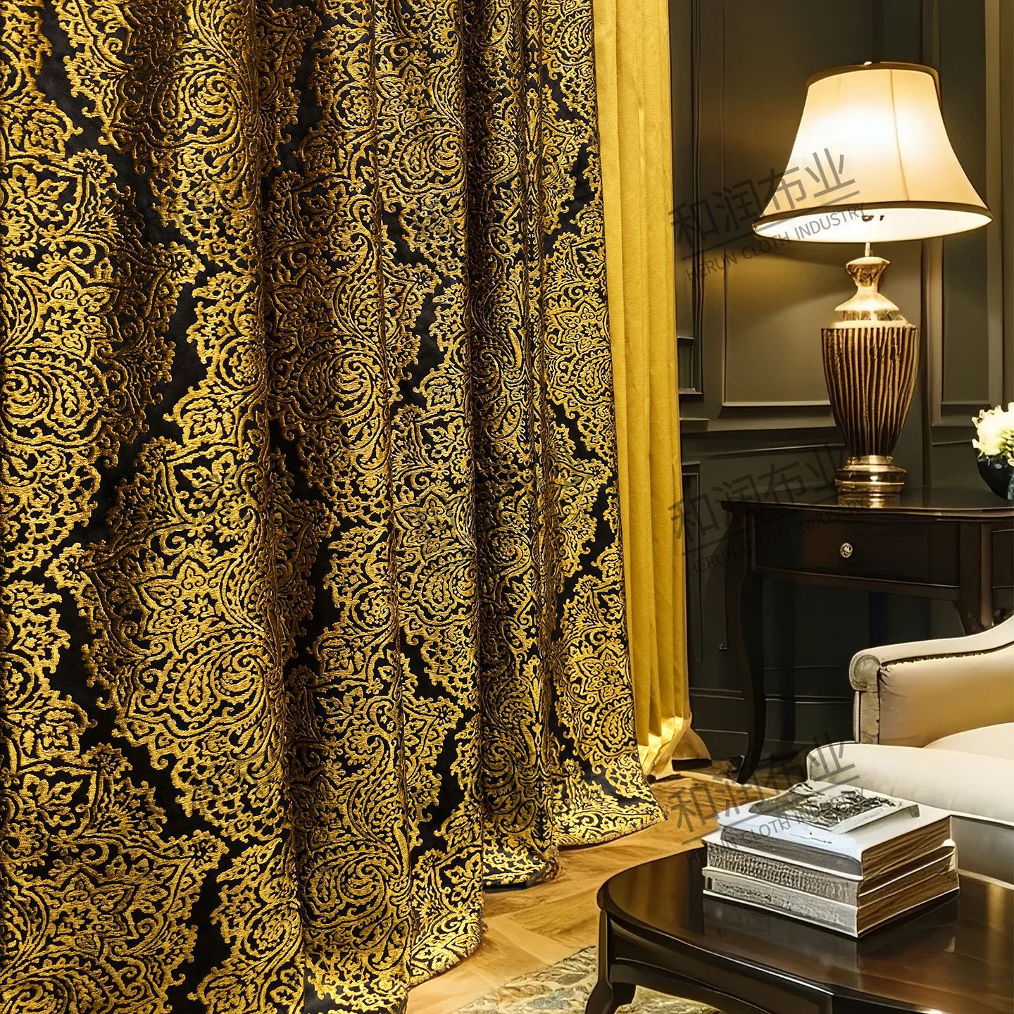 French Luxury High-End Embroidered High-End Curtains New European Style Villa Living Room Bedroom Full Blackout