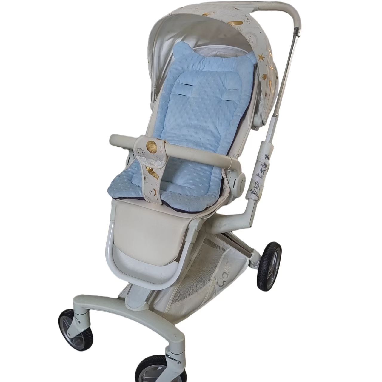 Stroller Mat, Stroller Seat Cushion, Baby Walking Artifact, Cotton Pad, Autumn and Winter Warm Baby Dining Chair Cushion, Universal for All Seasons