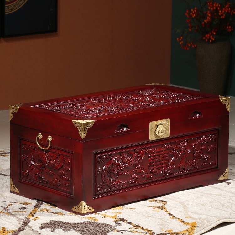 Camphor Wood Box, Wedding Box, Antique Dowry Box, Wedding Storage Box, Dowry Box, Storage Box, Calligraphy and Painting Box