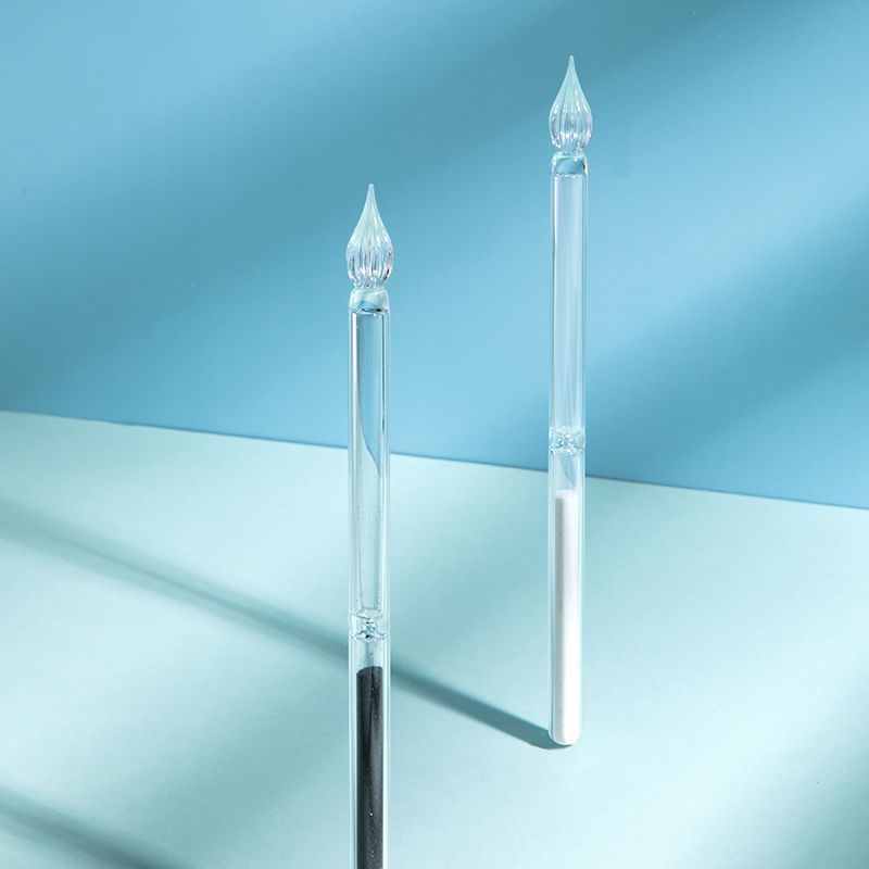 Time Hourglass Glass Pen Handmade Dipped Glass Pen Color Ink Dipped Water Student