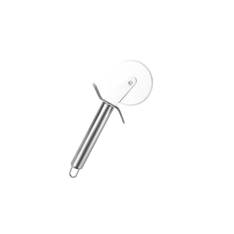 Wholesale Pizza Roller Knife Stainless Steel Single Wheel Pizza Cutter Thin Cake Cutting Roller Pizza Baking Tool Pizza Knife