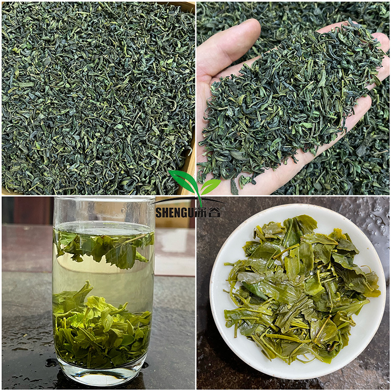 Zhejiang 2025 Luzhou-flavor low-grade green tea fried green tea head bulk wholesale catering stalls for e-commerce