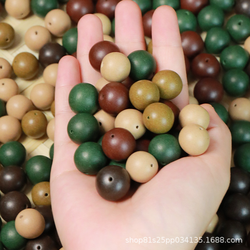 Wholesale Single Agarwood Beads for DIY Loose Beads Handmade Jewelry Accessories Natural Fragrance Agarwood Beads Loose Beads