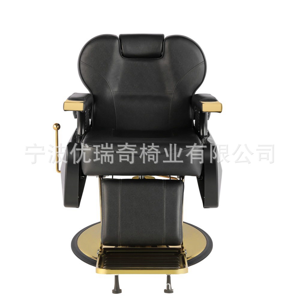 Metal Barber Chair Gold Plated Hairdressing Chair for Lining Down Haircutting Chair Swivel Barber Shop Chair Beauty Hairdressing Chair