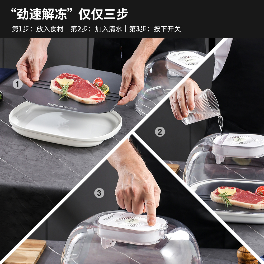 Thawing Artifact Preservation Fast Household Food Thawing Machine Commercial Food Meat Thawing Plate Steak Constant Temperature