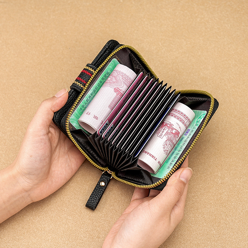 Cross-Border New Cute Coin Purse Women's Embroidered Zipper Card Holder