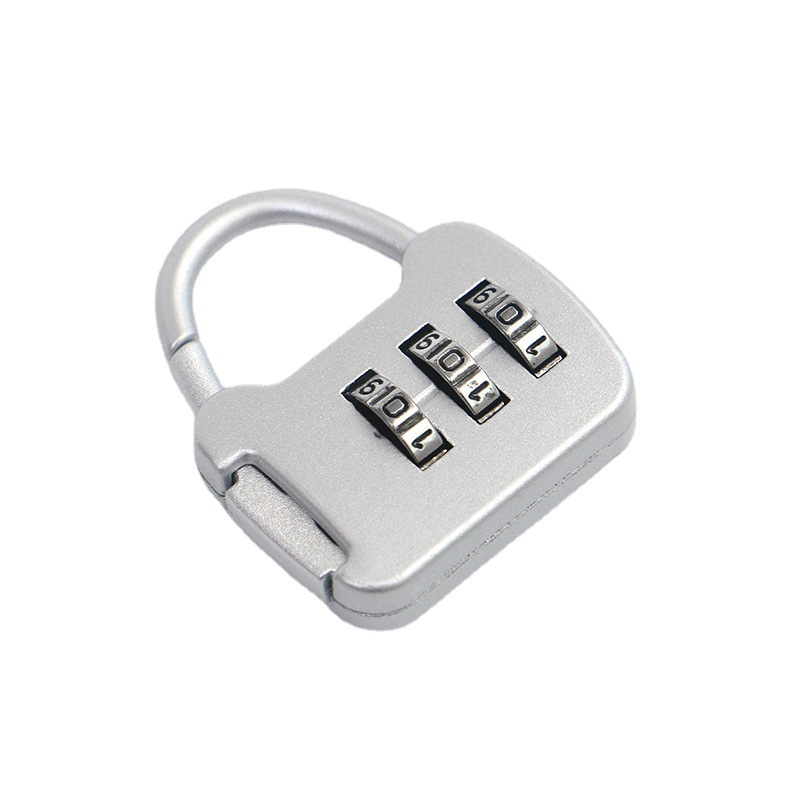 Color Mini Password Padlock Trolley Case Password Lock Student Dormitory Cabinet Password Small Lock Backpack Zipper Lock