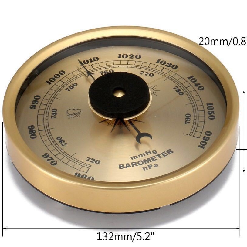 Механический указатель барометра 132мм металлический коробка с пленкой, доступные различные спецификации