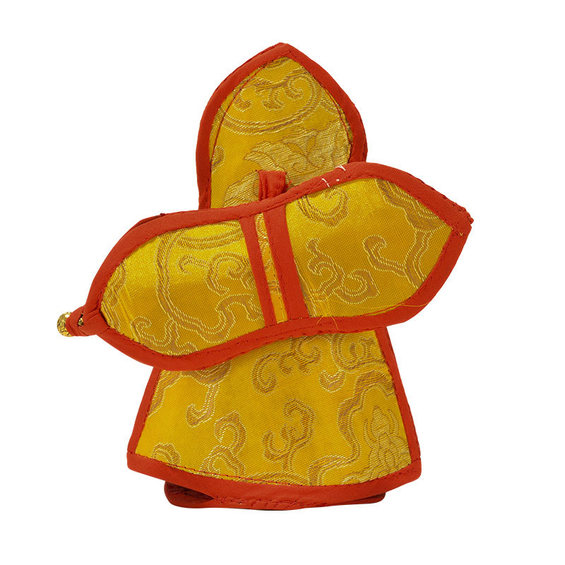 Nepalese Handmade Vajra Bell Pestle Protective Cover for Home Modern Offerings Embroidered Double-Layer Bell Pestle Bell Cover