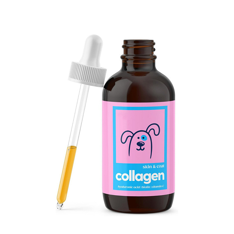 New Product Independent Brand Amazon Cross-Border Bestseller 120ml Pet Collagen Drops Collagen