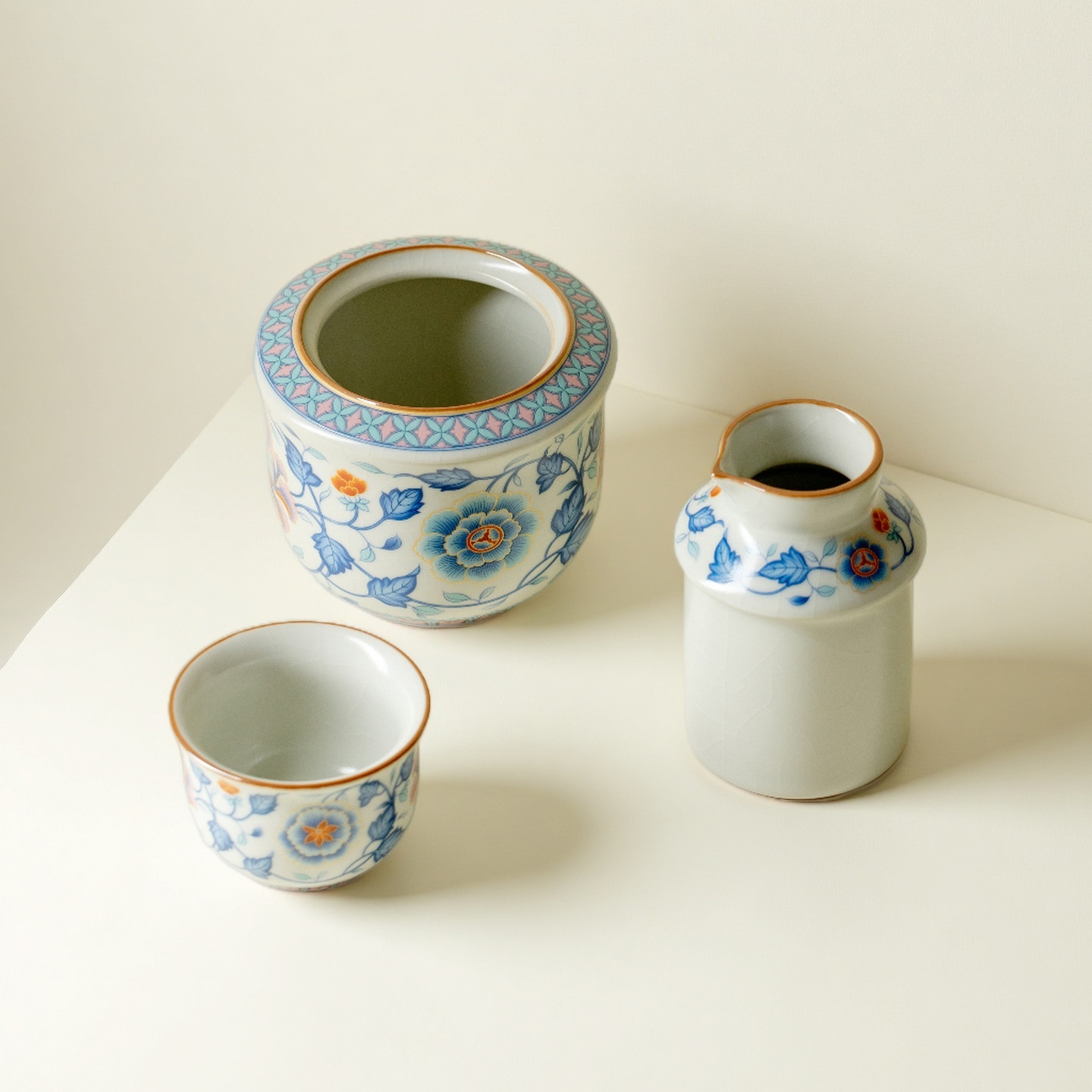 Yixiu Ru Kiln Wine Warmer Ceramic Wine Pot for Home Use, Suitable for Hot Wine, Liquor, and Sake