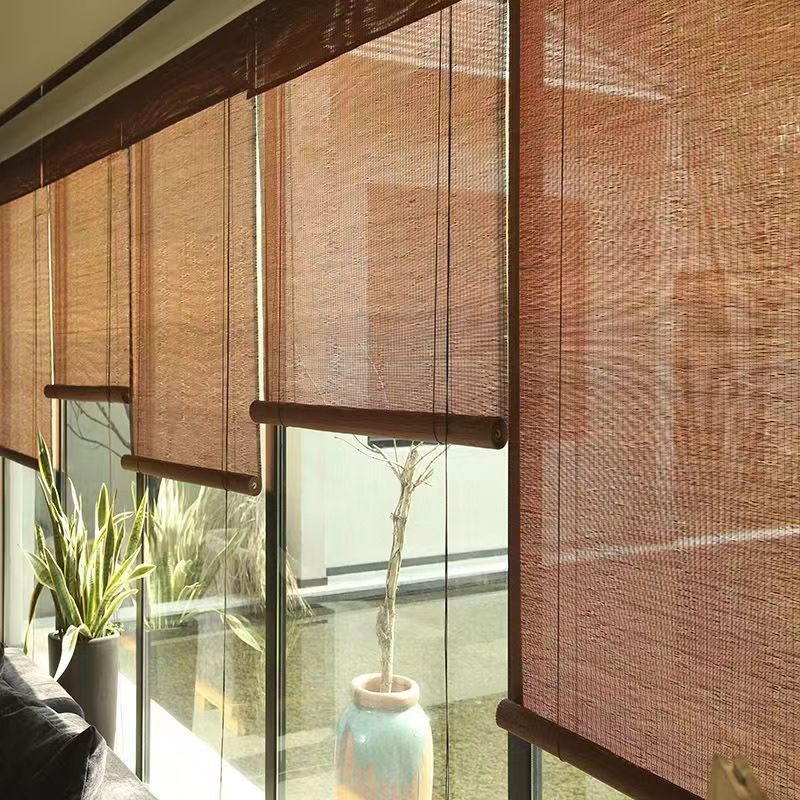 Japanese-Style Bamboo Blinds, Roller Blinds, Door Curtains, Window Curtains, Tea Room Ceiling Decoration, Sunshade, Blackout, Hotel Lift, Restaurant, Sunroom