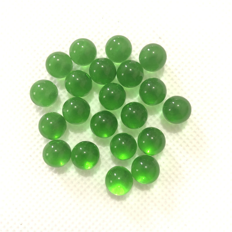 10mm Glass Beads Crystal Ball Marbles Decorative Toys Round Balls Crystal Beads Beads Non-Porous Colorful Transparent White Green
