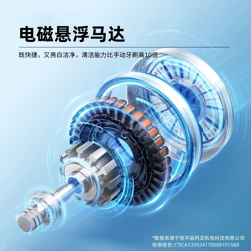 [Factory Cross Border] Ultrasonic Dental Cleaner Household Dental Cleaner Dental Calculi Remover Electric Toothbrush 2 in 1