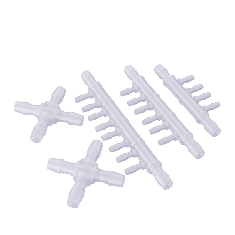 Plastic Four-Way Connector Pp Four-Way Plastic Cross Connector Four-Way Hose Connector Equal Diameter Four-Way/Six-Way